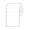 Nevs I.V. Bag Labels, Removable, Thermal Notched, 3"core, 1" x 3-1/2" White PNOT-135R